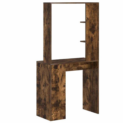 vidaXL Schreibtisch mit Regal Geräucherte Eiche 78,5 x 37 x 154,5 cm