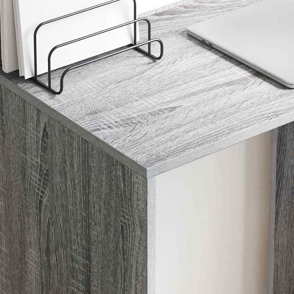 vidaXL Schreibtisch Graues Sonoma 78,5 x 37 x 154,5 cm Holzwerkstoff
