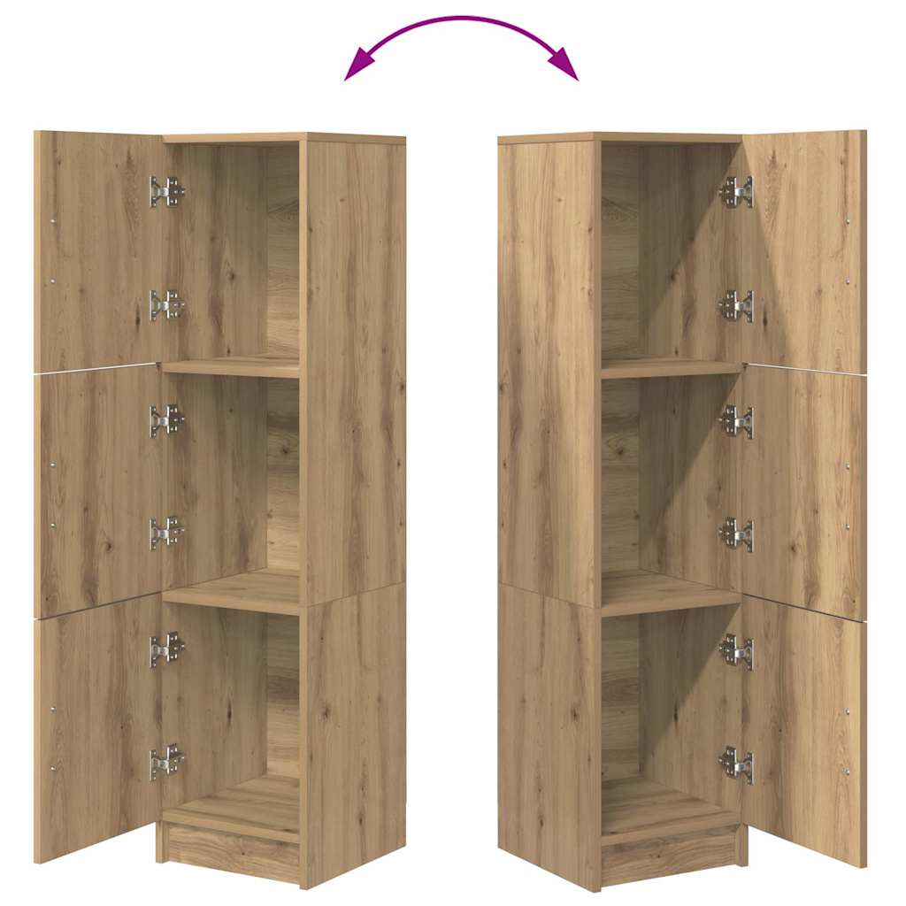 Highboard Artisan-Eiche 31,5 x 32 x 122,5 cm