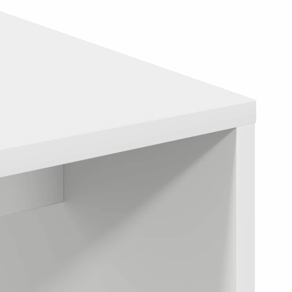 vidaXL Schreibtisch mit Regal Weiß 102 x 50 x 124 cm Holzwerkstoff