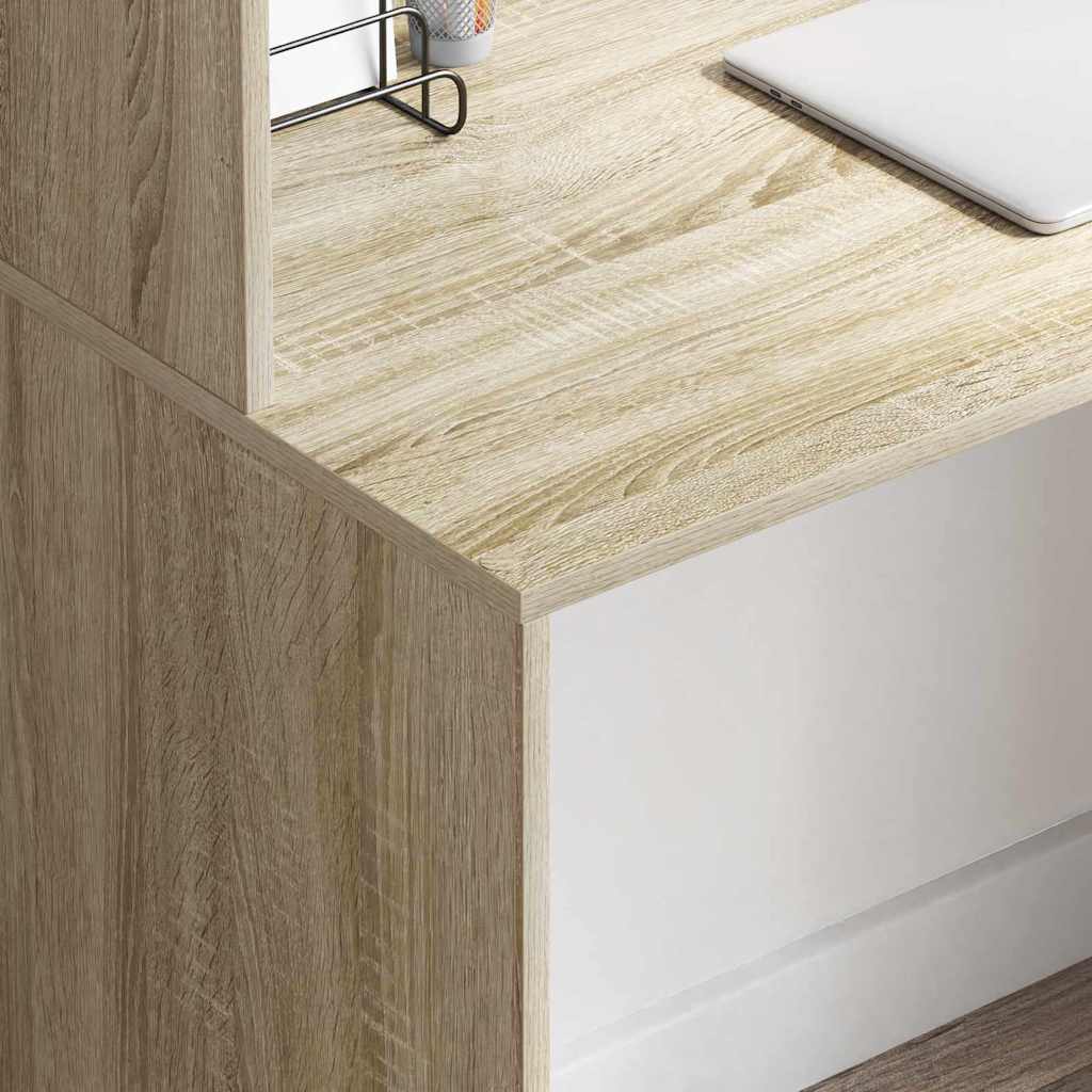 vidaXL Schreibtisch Sonoma-Eiche 102 x 50 x 124 cm Holzwerkstoff