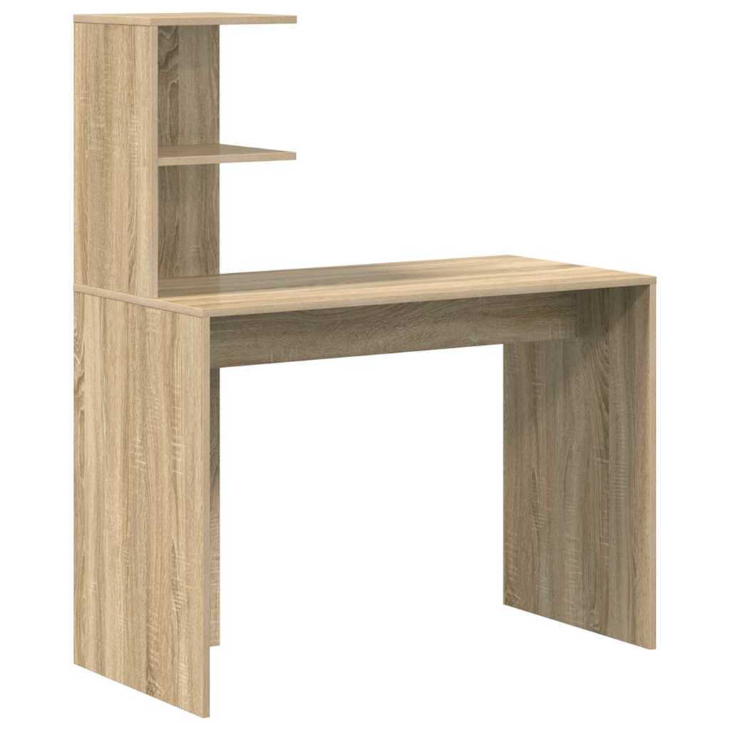 vidaXL Schreibtisch Sonoma-Eiche 102 x 50 x 124 cm Holzwerkstoff