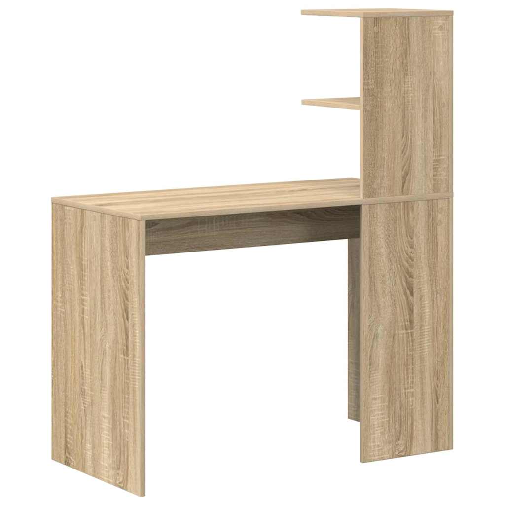 vidaXL Schreibtisch Sonoma-Eiche 102 x 50 x 124 cm Holzwerkstoff