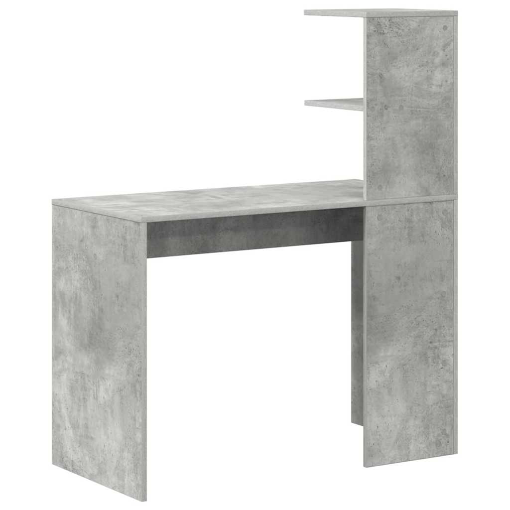 vidaXL Schreibtisch Beton Grau 102 x 50 x 124 cm Holzwerkstoff
