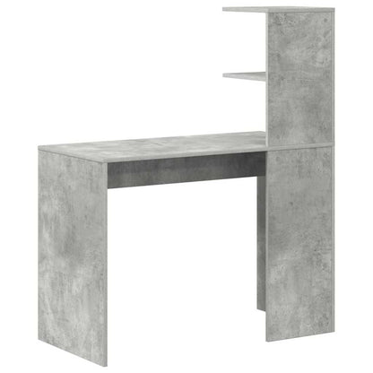 vidaXL Schreibtisch Beton Grau 102 x 50 x 124 cm Holzwerkstoff