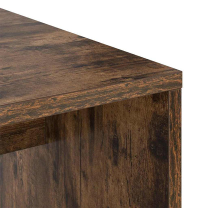 vidaXL Schreibtisch Geräucherte Eiche 102 x 50 x 124 cm Holzwerkstoff