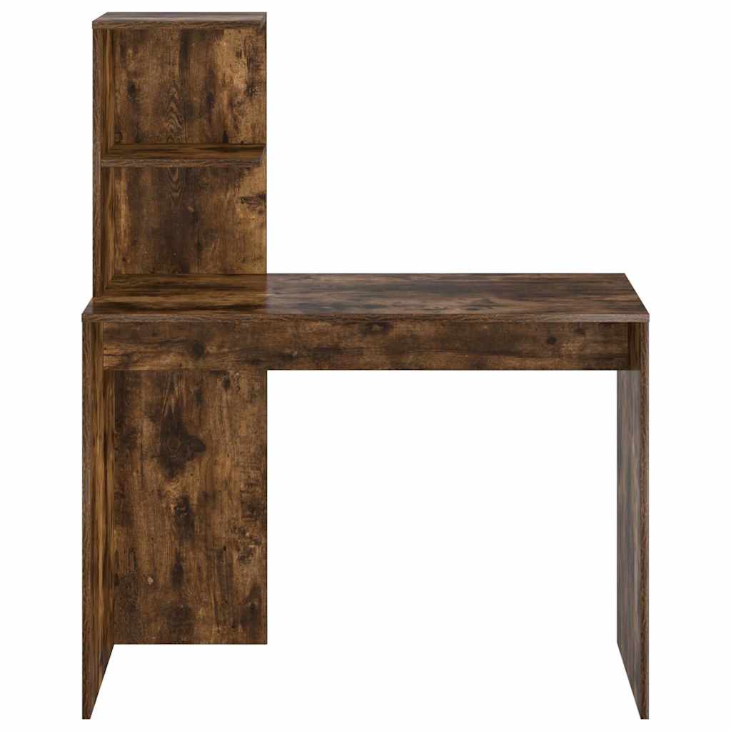 vidaXL Schreibtisch Geräucherte Eiche 102 x 50 x 124 cm Holzwerkstoff