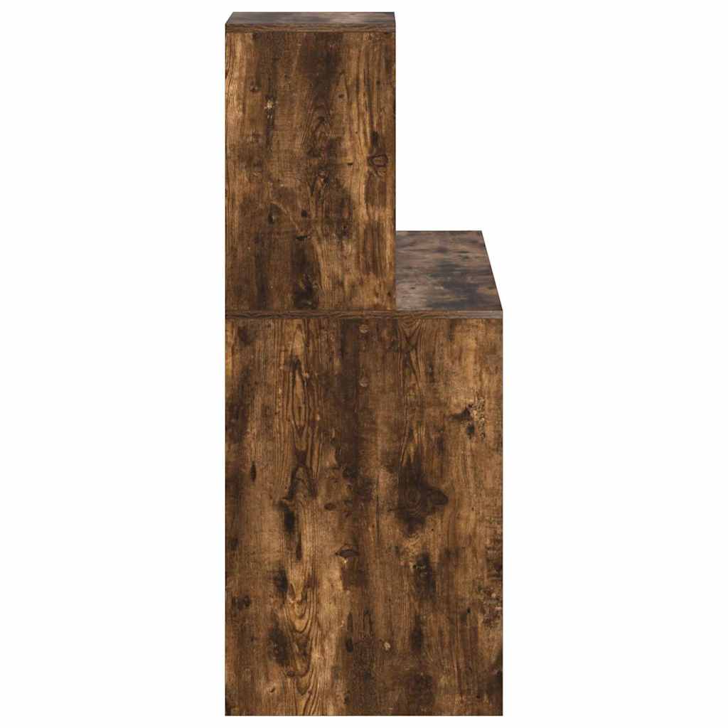 vidaXL Schreibtisch Geräucherte Eiche 102 x 50 x 124 cm Holzwerkstoff