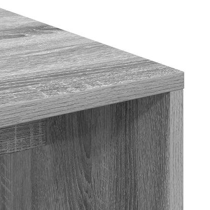 vidaXL Schreibtisch Graues Sonoma 102 x 50 x 124 cm Holzwerkstoff