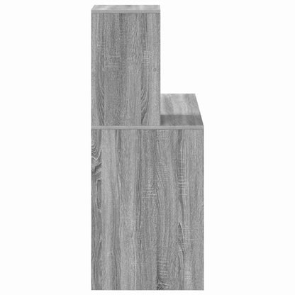 vidaXL Schreibtisch Graues Sonoma 102 x 50 x 124 cm Holzwerkstoff