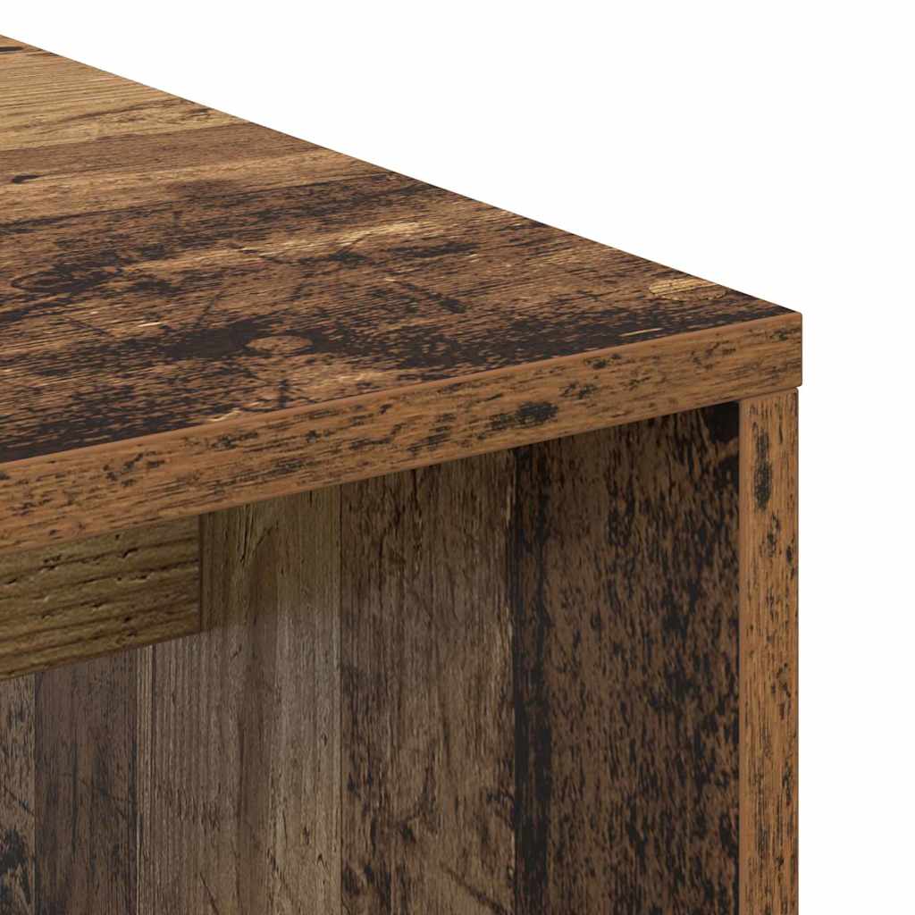 vidaXL Schreibtisch mit Regal Altholz 102 x 50 x 124 cm Holzwerkstoff