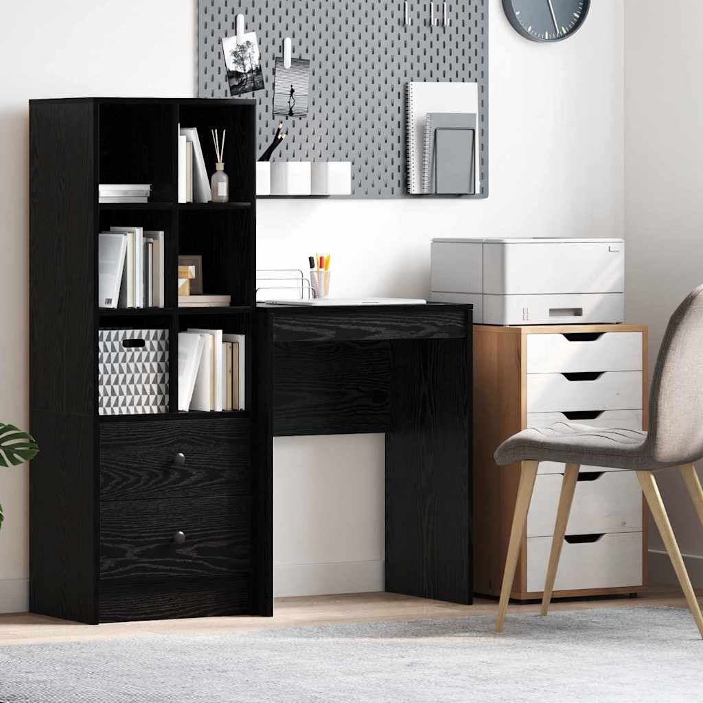 vidaXL Schreibtisch Schwarz Eichen-Optik 60 x 40 x 76 cm