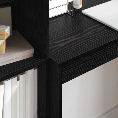 vidaXL Schreibtisch Schwarz Eichen-Optik 80 x 40 x 76 cm