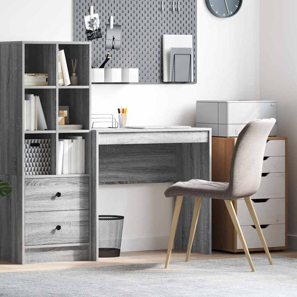 vidaXL Schreibtisch Graues Sonoma 80 x 40 x 76 cm