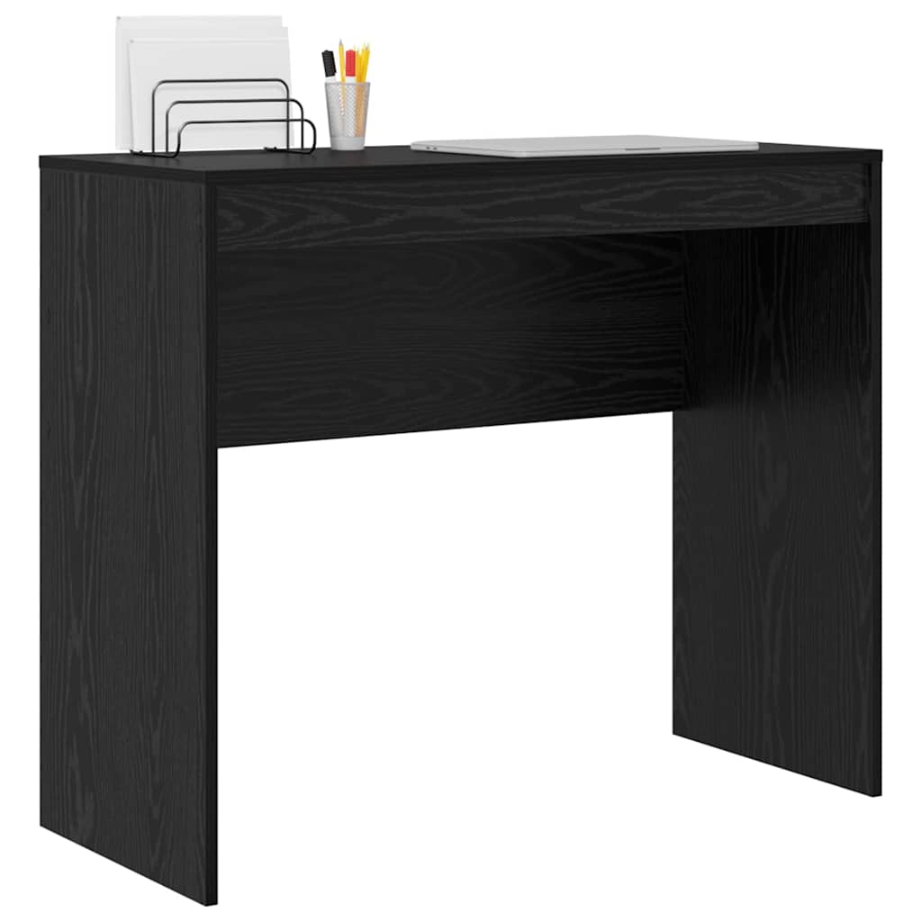 Schreibtisch Schwarz Eichen-Optik 90 x 40 x 76 cm