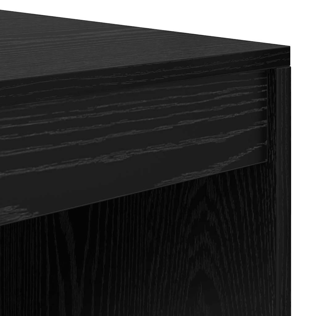 vidaXL Schreibtisch Schwarz Eichen-Optik 80 x 50 x 76 cm
