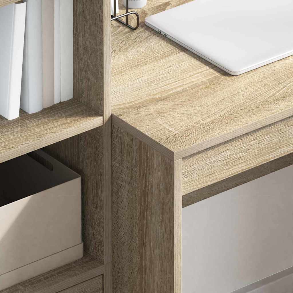 vidaXL Schreibtisch Sonoma-Eiche 80 x 50 x 76 cm