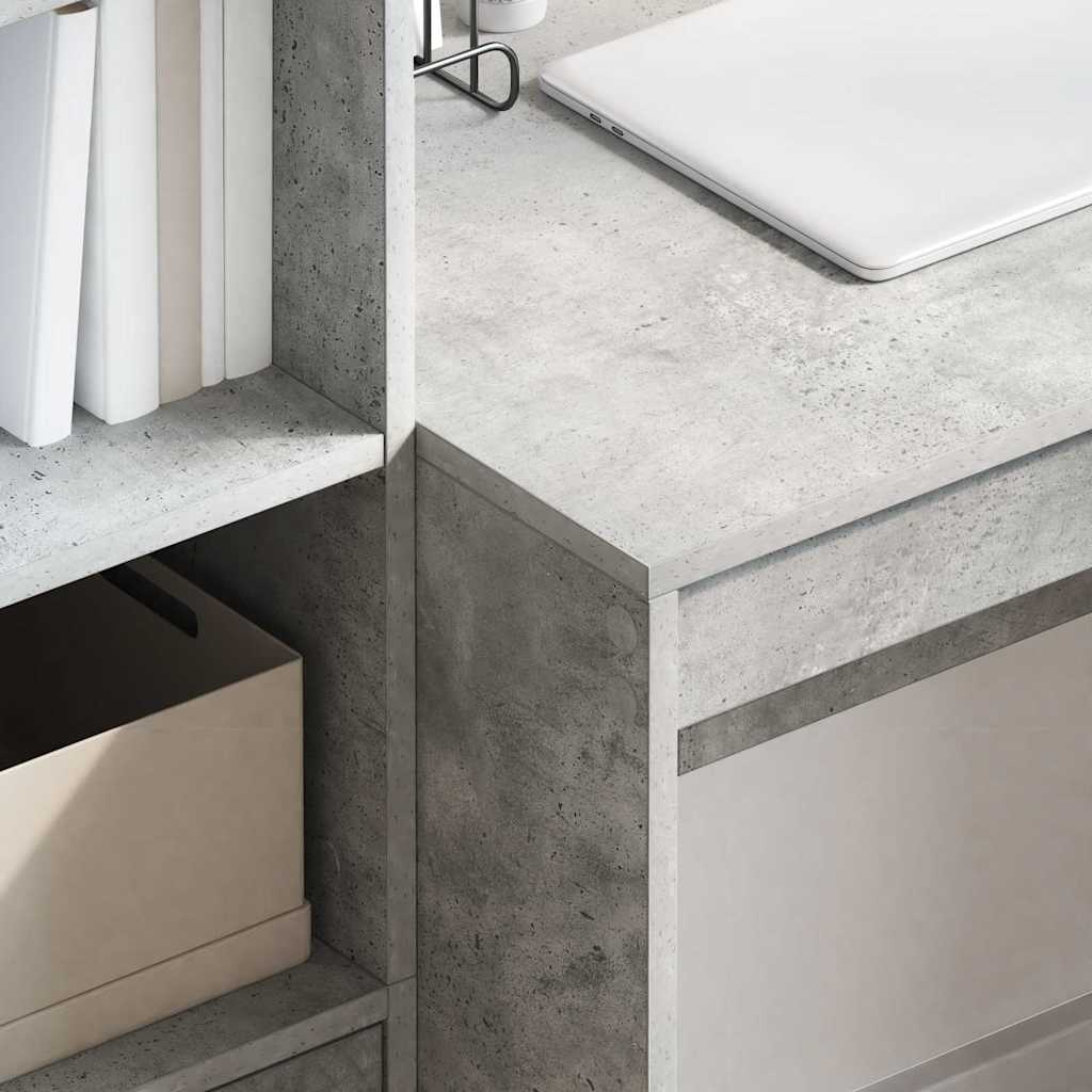 vidaXL Schreibtisch Beton Grau 80 x 50 x 76 cm