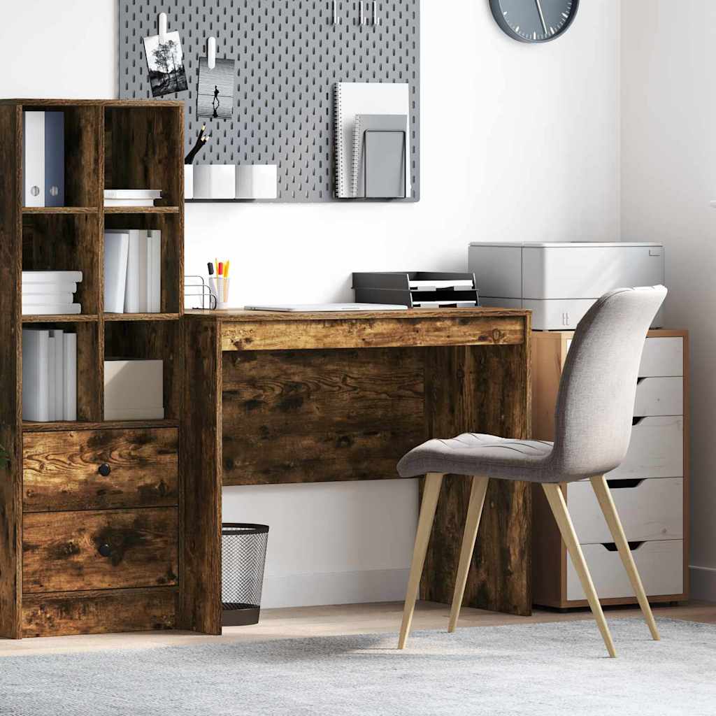 vidaXL Schreibtisch Geräucherte Eiche 90 x 50 x 76 cm