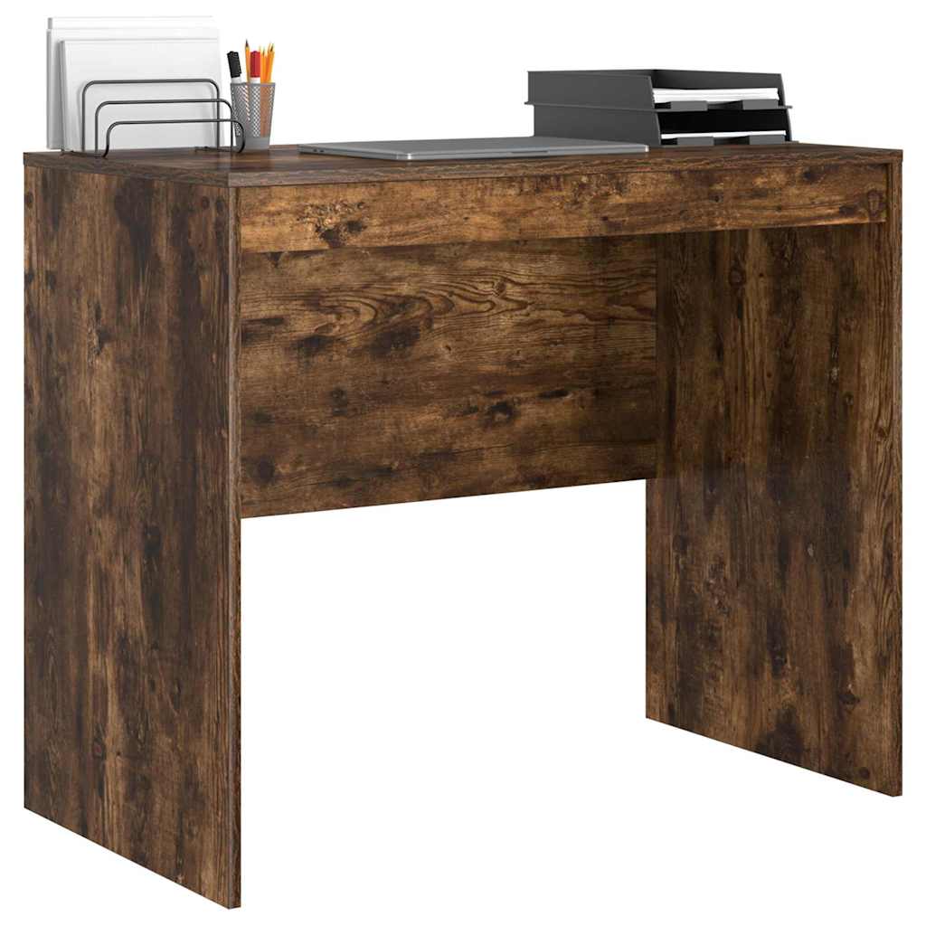 vidaXL Schreibtisch Geräucherte Eiche 90 x 50 x 76 cm