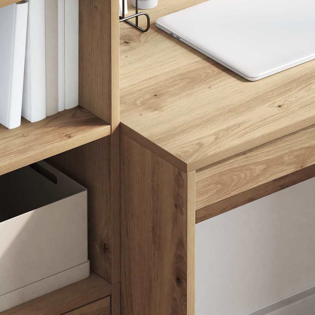 vidaXL Schreibtisch Artisan-Eiche 90 x 50 x 76 cm