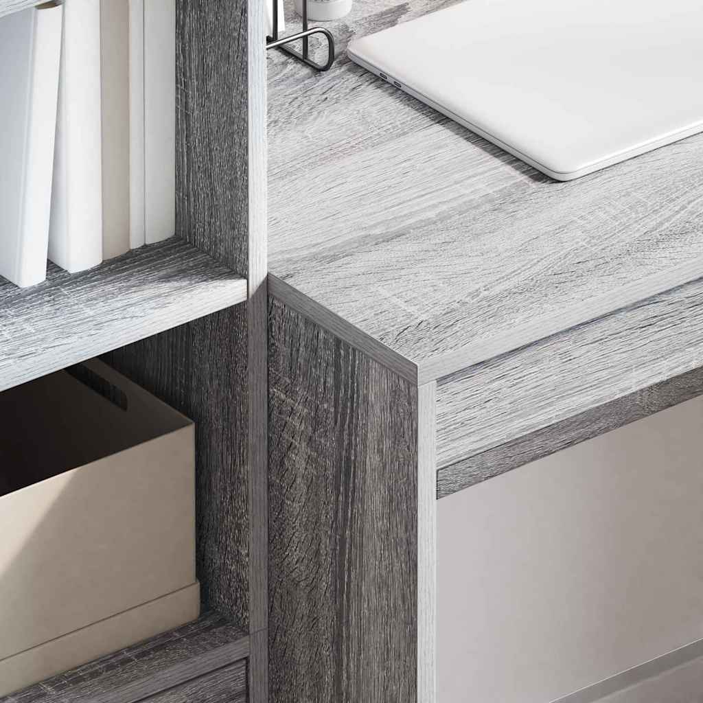vidaXL Schreibtisch Graues Sonoma 100 x 50 x 76 cm