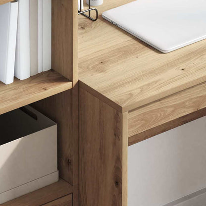 vidaXL Schreibtisch Artisan-Eiche 100 x 50 x 76 cm
