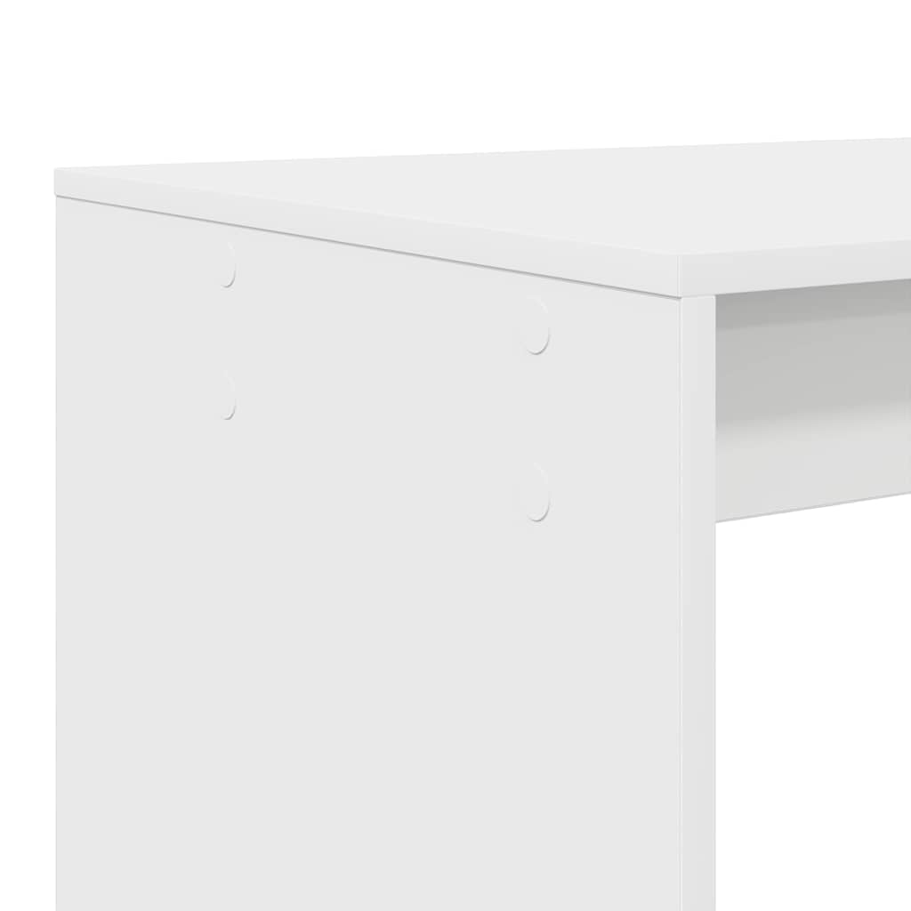 vidaXL Schreibtisch mit Regal Weiß 108 x 55 x 103.5 cm Holzwerkstoff