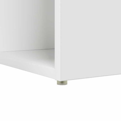 vidaXL Schreibtisch mit Regal Weiß 108 x 55 x 103.5 cm Holzwerkstoff