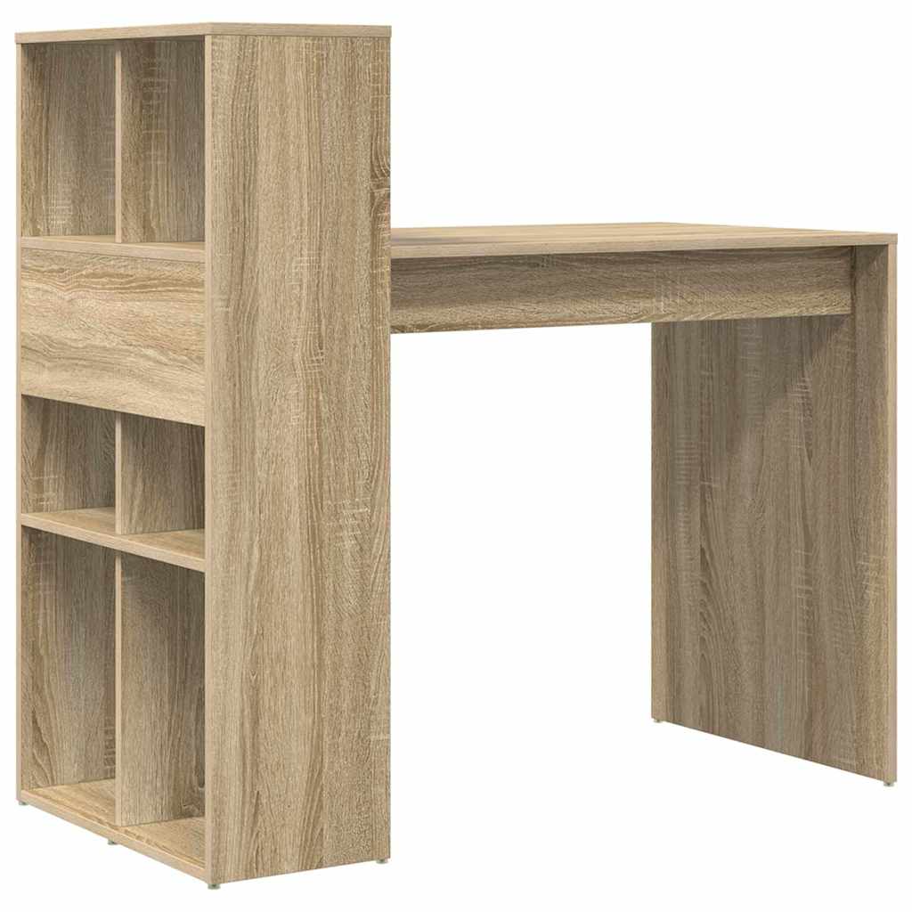 vidaXL Schreibtisch Sonoma-Eiche 108 x 55 x 103.5 cm Holzwerkstoff