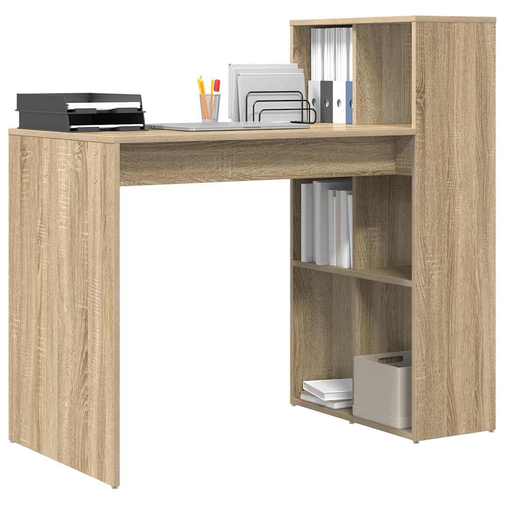 vidaXL Schreibtisch Sonoma-Eiche 108 x 55 x 103.5 cm Holzwerkstoff