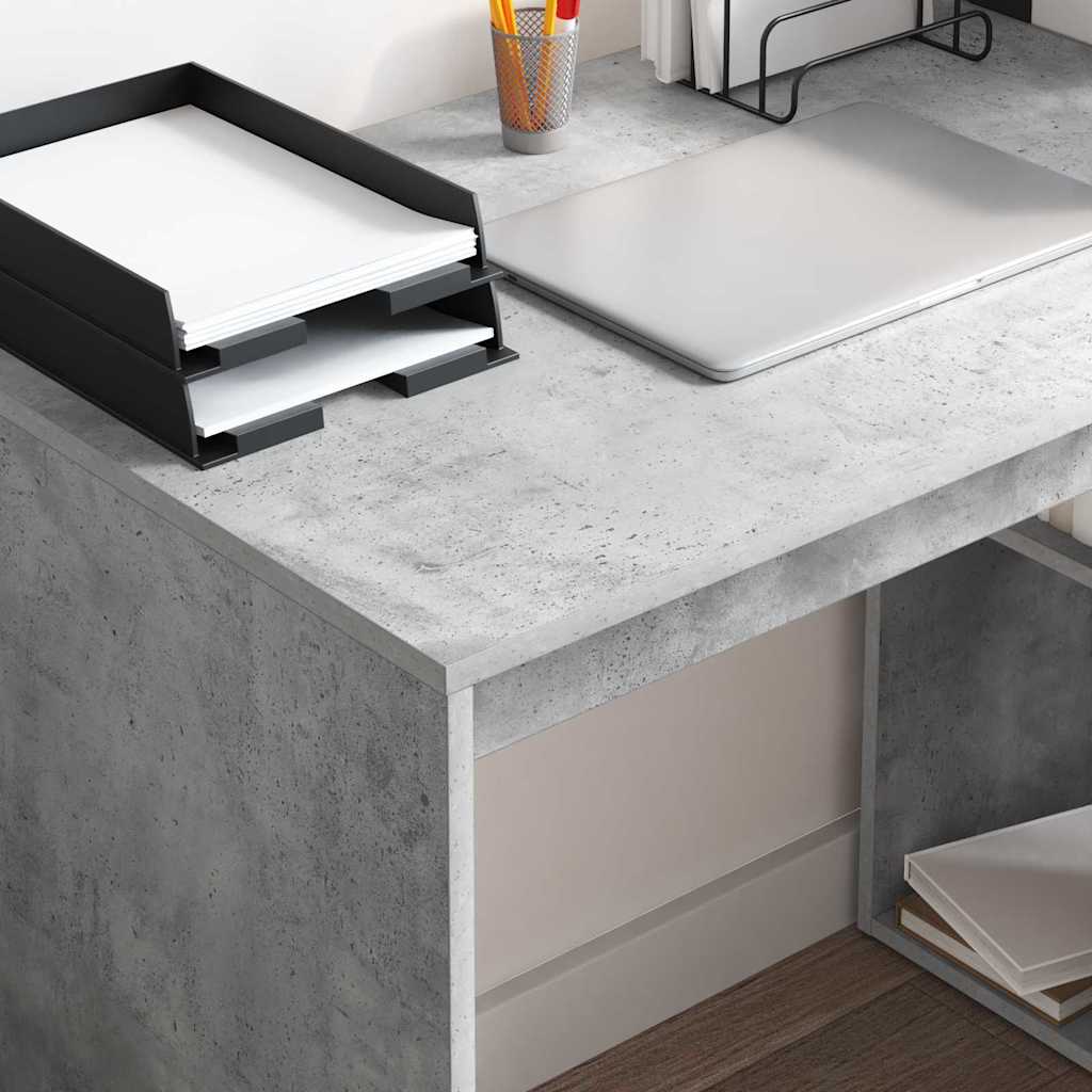 vidaXL Schreibtisch Beton Grau 108 x 55 x 103.5 cm Holzwerkstoff