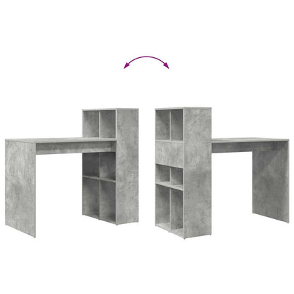 vidaXL Schreibtisch Beton Grau 108 x 55 x 103.5 cm Holzwerkstoff
