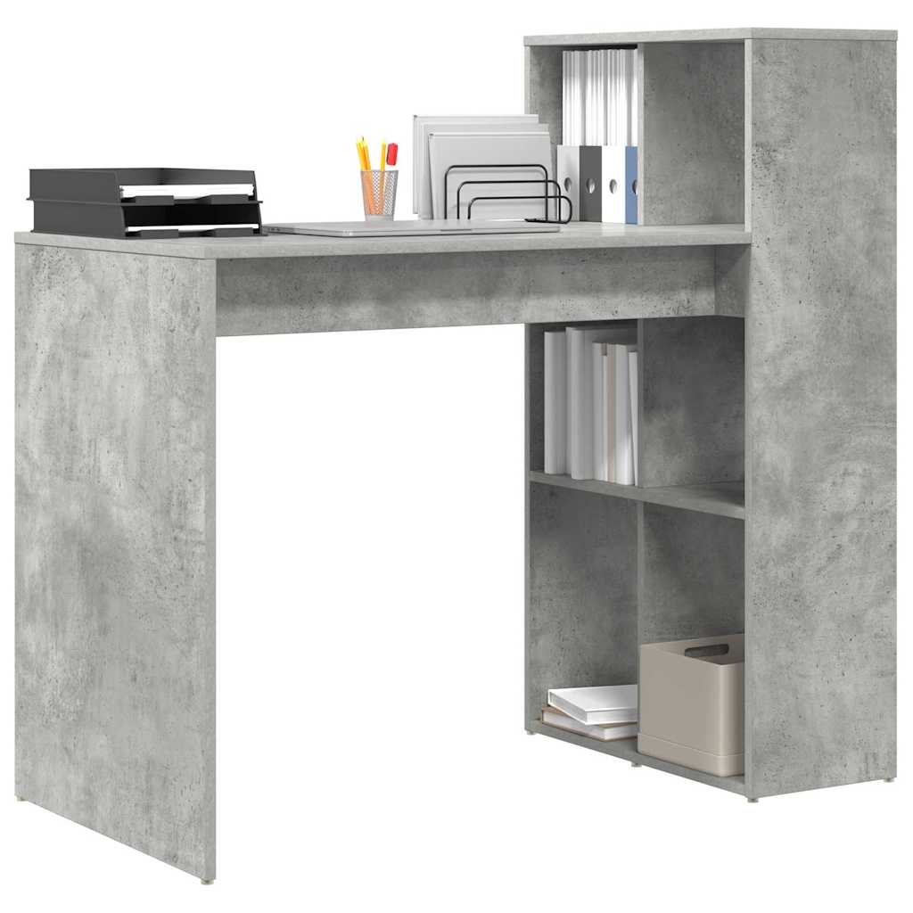 vidaXL Schreibtisch Beton Grau 108 x 55 x 103.5 cm Holzwerkstoff