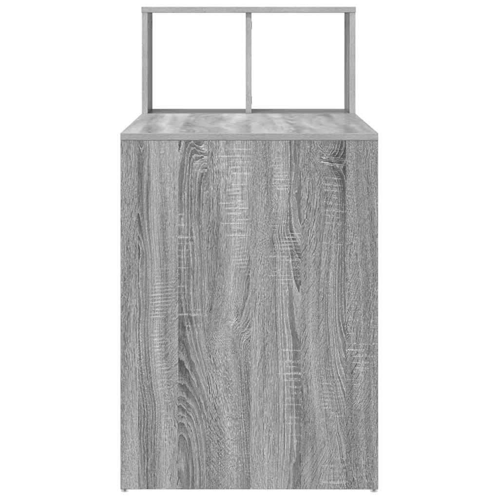 vidaXL Schreibtisch Graues Sonoma 108 x 55 x 103.5 cm Holzwerkstoff