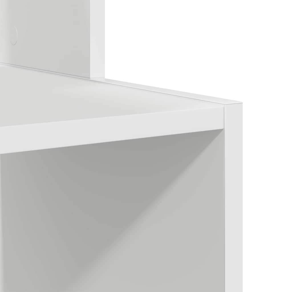 vidaXL Schreibtisch mit Regal Weiß 106 x 41 x 88.5 cm Holzwerkstoff
