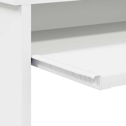 vidaXL Schreibtisch mit Regal Weiß 106 x 41 x 88.5 cm Holzwerkstoff