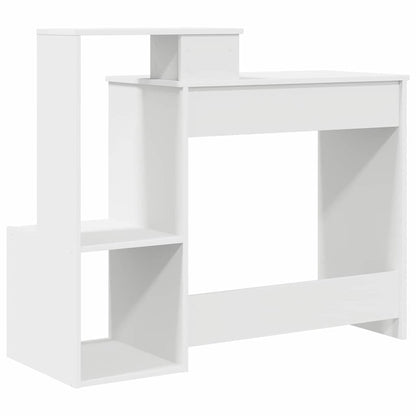 vidaXL Schreibtisch mit Regal Weiß 106 x 41 x 88.5 cm Holzwerkstoff