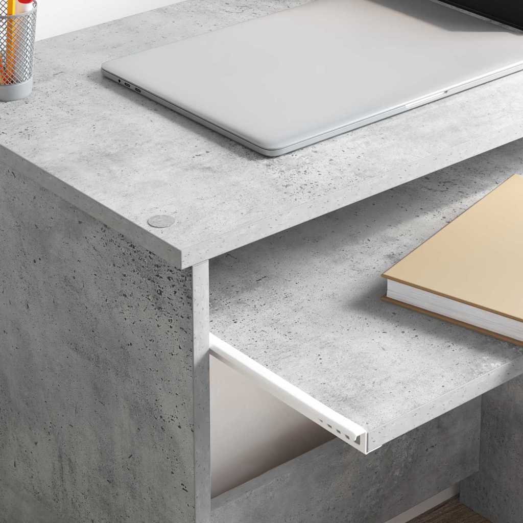 vidaXL Schreibtisch Beton Grau 106 x 41 x 88.5 cm Holzwerkstoff