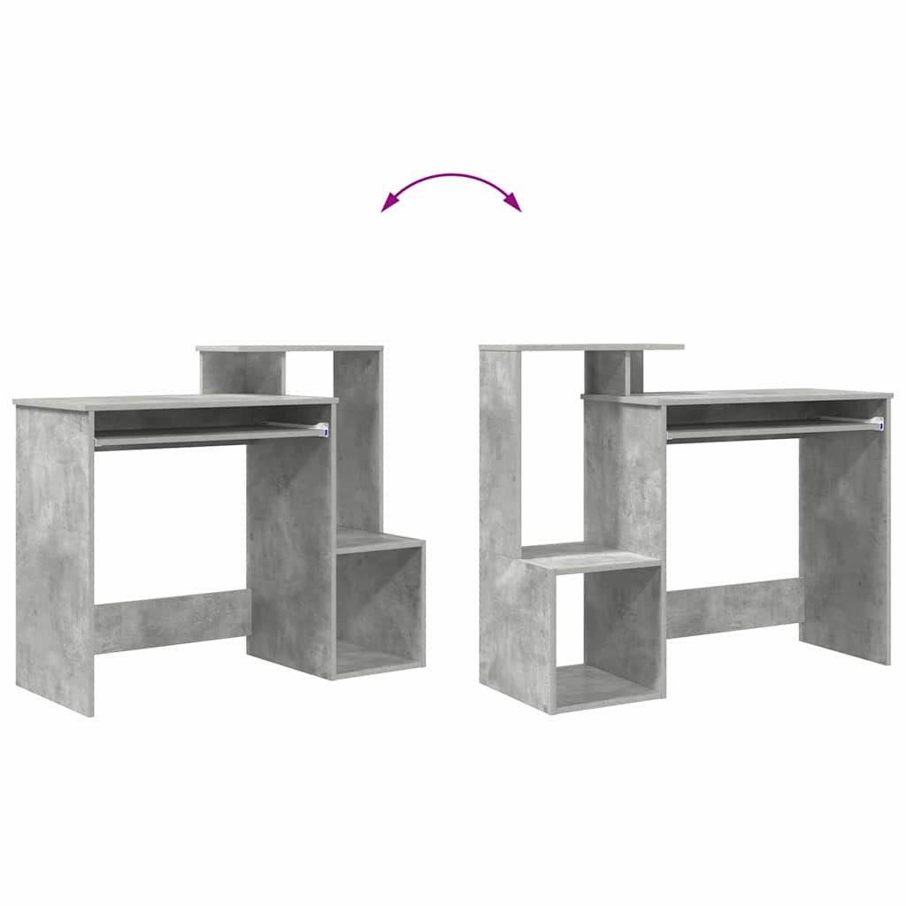 vidaXL Schreibtisch Beton Grau 106 x 41 x 88.5 cm Holzwerkstoff