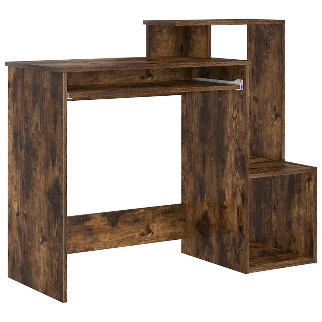 vidaXL Schreibtisch Geräucherte Eiche 106 x 41 x 88.5 cm Holzwerkstoff