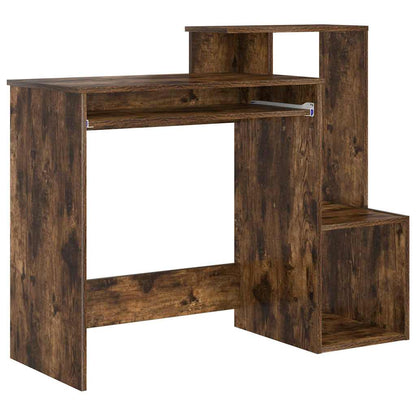 vidaXL Schreibtisch Geräucherte Eiche 106 x 41 x 88.5 cm Holzwerkstoff