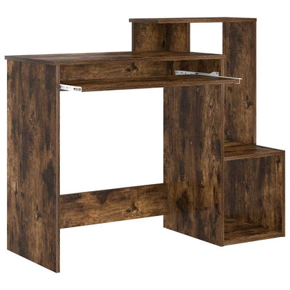 vidaXL Schreibtisch Geräucherte Eiche 106 x 41 x 88.5 cm Holzwerkstoff