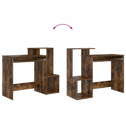 vidaXL Schreibtisch Geräucherte Eiche 106 x 41 x 88.5 cm Holzwerkstoff