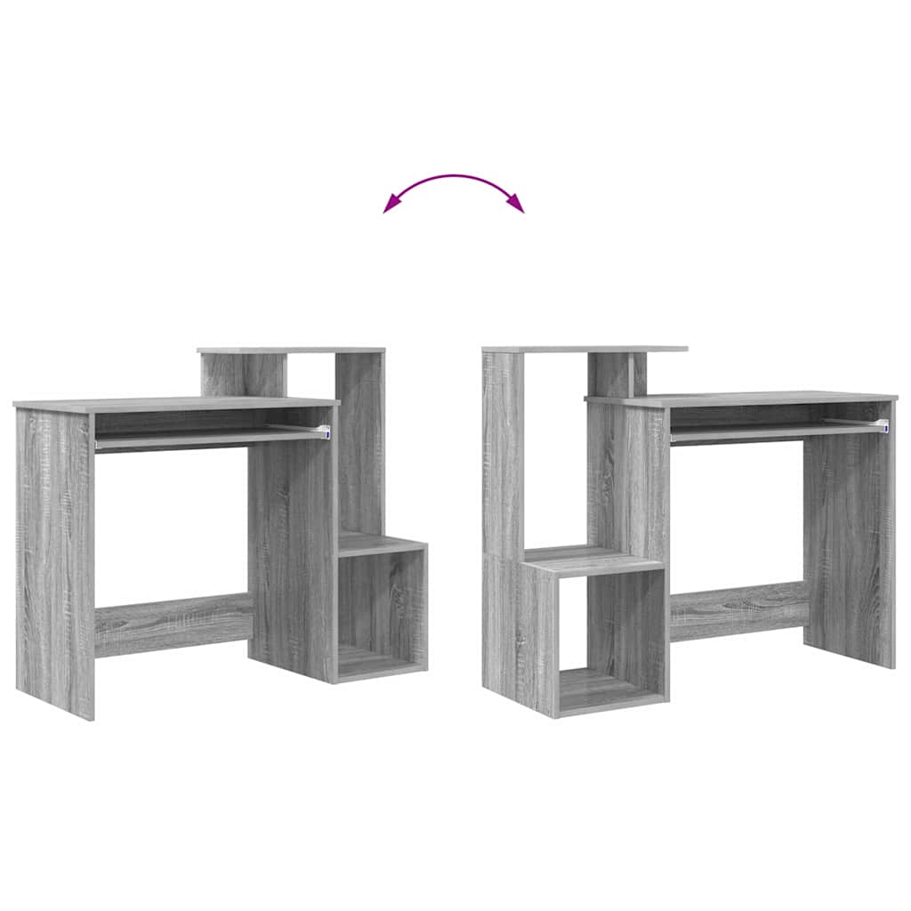 vidaXL Schreibtisch Graues Sonoma 106 x 41 x 88.5 cm Holzwerkstoff