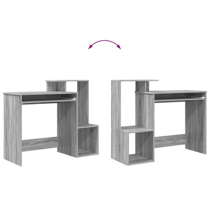 vidaXL Schreibtisch Graues Sonoma 106 x 41 x 88.5 cm Holzwerkstoff