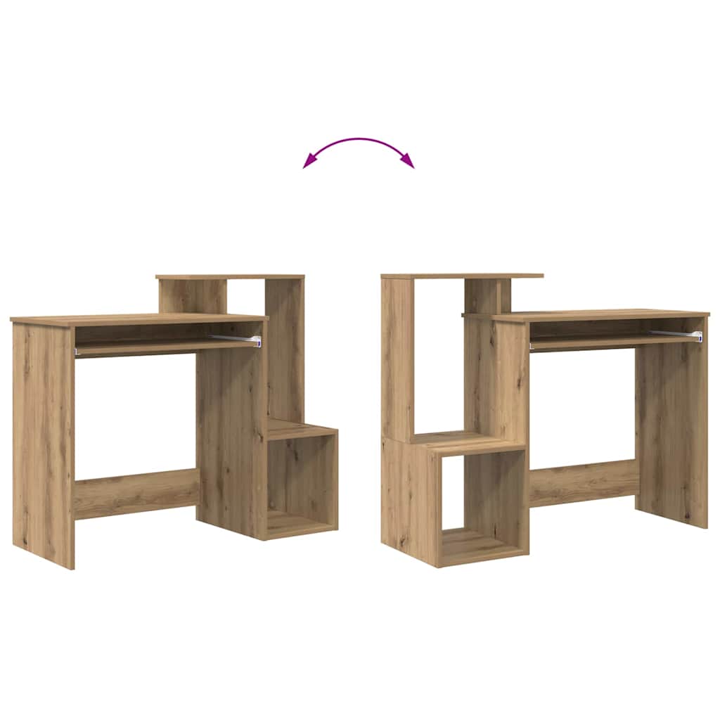 vidaXL Schreibtisch Artisan-Eiche 106 x 41 x 88.5 cm Holzwerkstoff