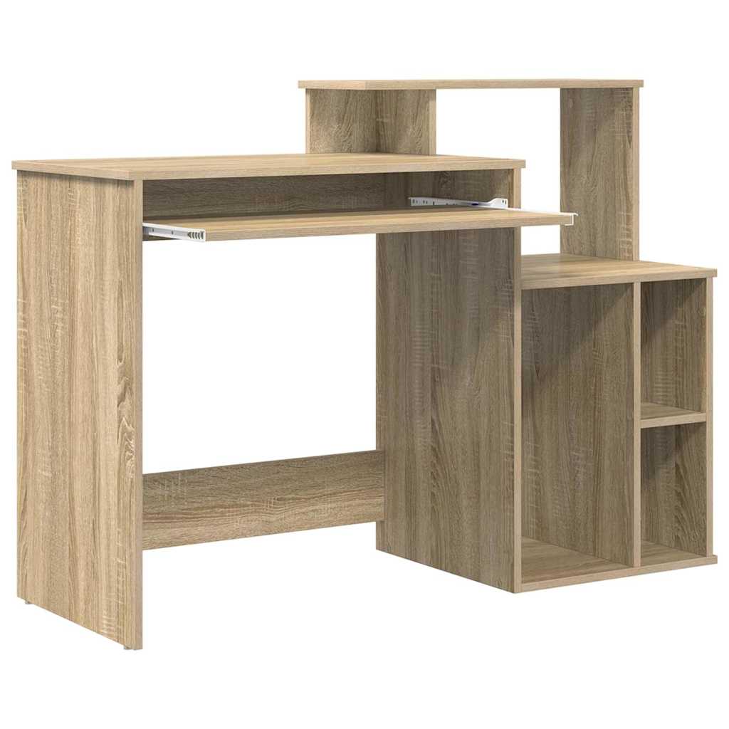 vidaXL Schreibtisch Sonoma-Eiche 120,5 x 44 x 88,5 cm Holzwerkstoff