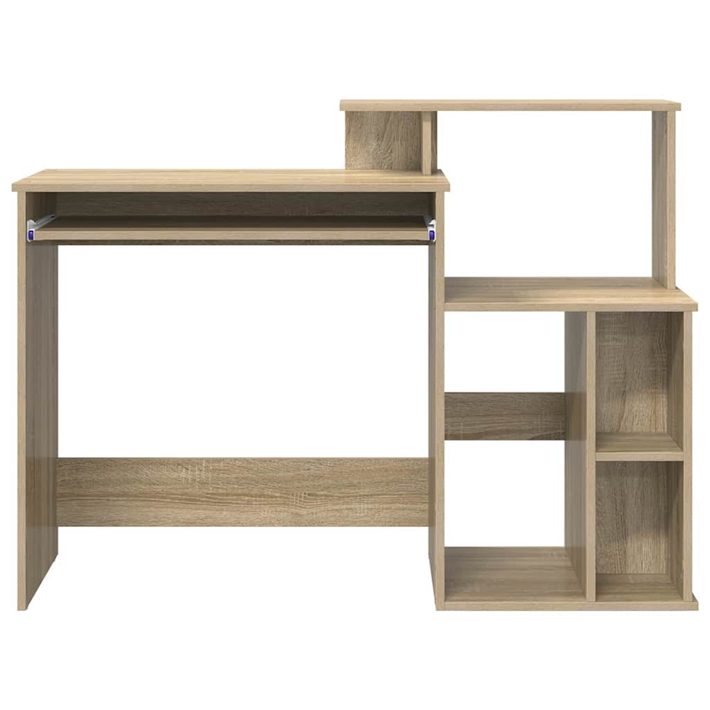 vidaXL Schreibtisch Sonoma-Eiche 120,5 x 44 x 88,5 cm Holzwerkstoff