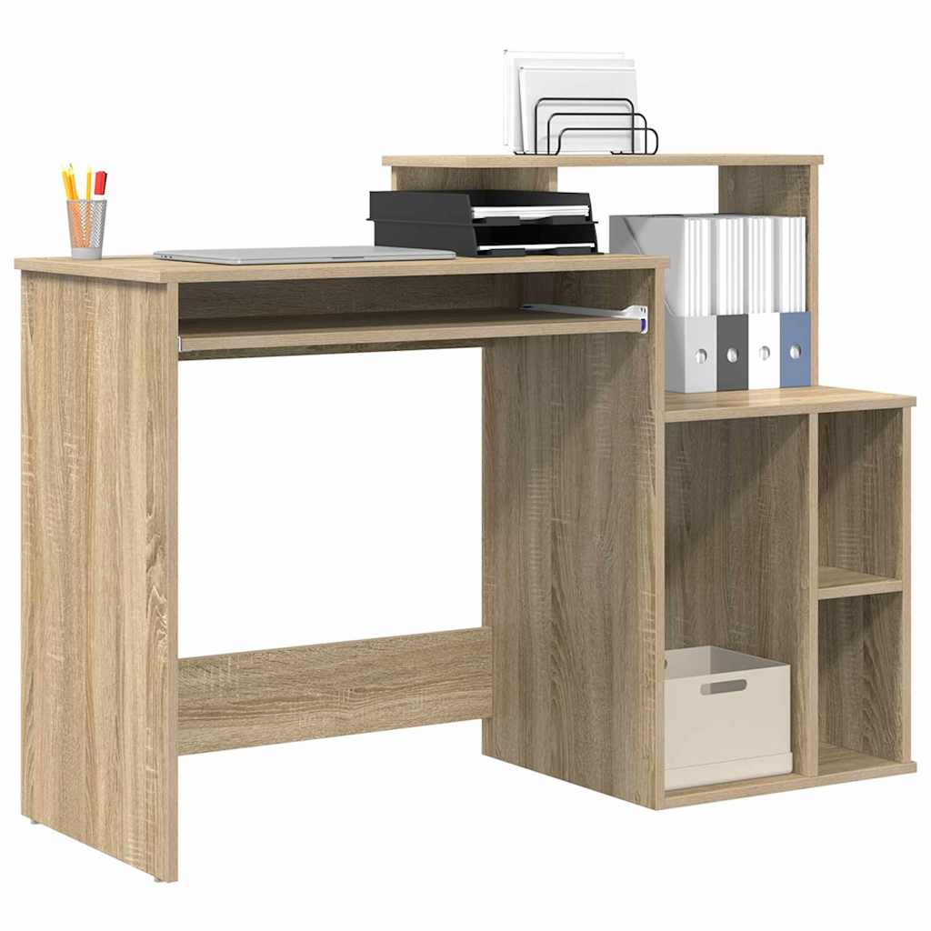 vidaXL Schreibtisch Sonoma-Eiche 120,5 x 44 x 88,5 cm Holzwerkstoff